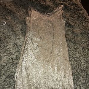 Champagne knee length dress